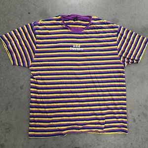 Odd Future purple and yellow striped t-shirt Size XL